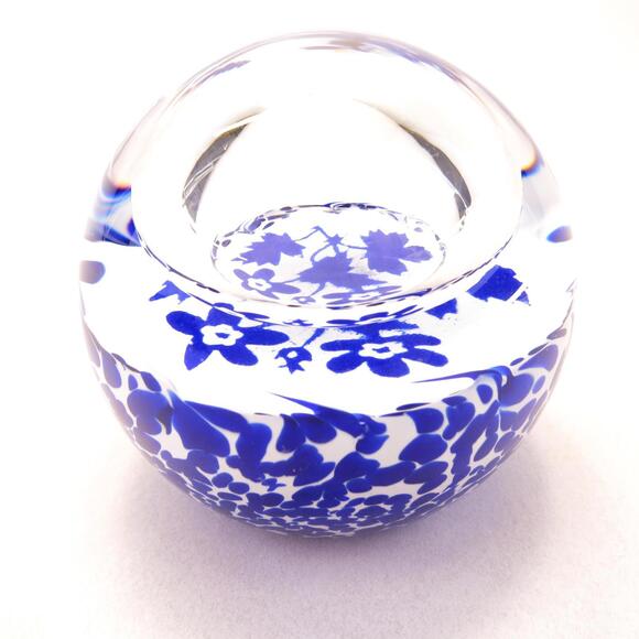 2003 Caithness Glass Geranium Helen McDonald Bubble Window Paperweight Scotland - Picture 1 of 5